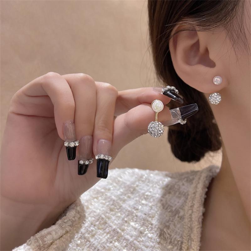 Модные металлические серьги-гвоздики с большим цветком в виде корейской модной бижутерии в подарок