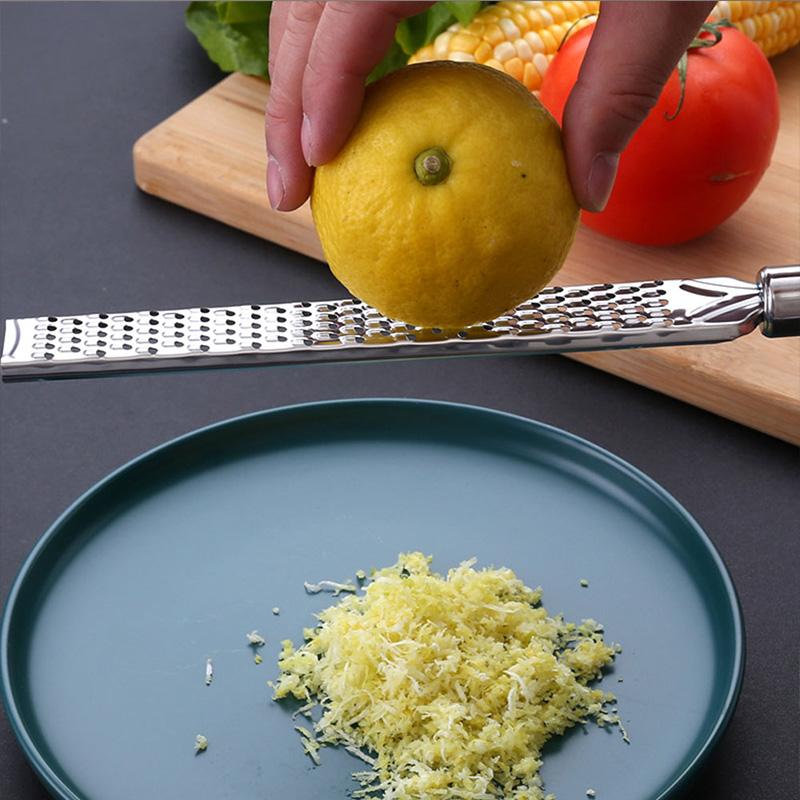 Peeler Ginger Garlic Long Chocolate Grater Cheese Spices Stainless Steel Grater Kitchen 20cm Kitchen Grater Lemon Citrus Fruit