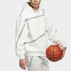 adidas Худи с неровной полоской Trae Young CNY, Мужская повседневная толстовка с капюшоном для баскетбола Белый IL6489