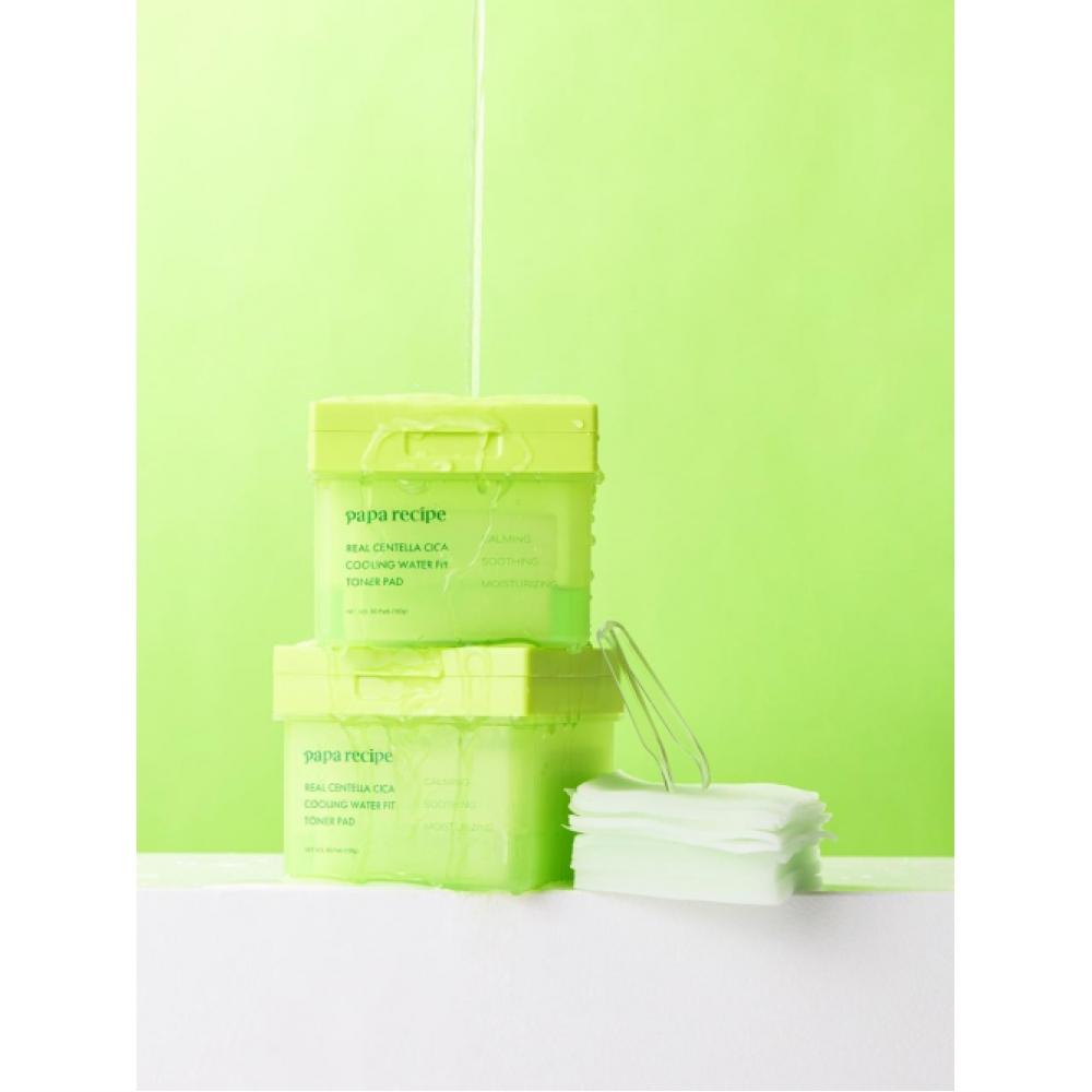 Paparecipe Real Centella Sica Охлаждающий тонер-пэд с фит-эффектом, 80 шт.