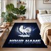 Crystal Velvet Rug Custom Name Text, Soft Non Slip Floor Mat Home DecorFrance national football team