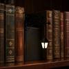 Лампа для тихого уголка для чтения, Библиотечный фонарь, Декоративное освещение книжной полки, Шляпа-колпак для уголка, Винтажная железная подставка для книг, Ретро-стиль стола с теплым светодиодным свечением,