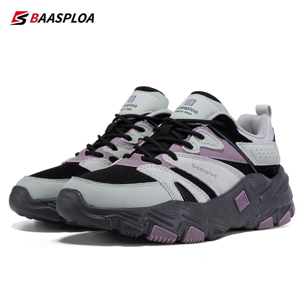 BAASPLOA Women Shoes Mesh Surface Breathable Casual Sports Shoes Light Comfort Non-Slip Outdoor Sports Tennis Shoes Fashion Women Brand Walking Shoes