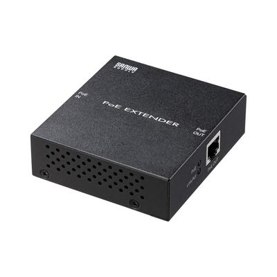 SANWA SUPPLY Гигабитный PoE-удлинитель с магнитом, расширение до 100 м, функция AUTO-MDIX, LAN-EXPOE2
