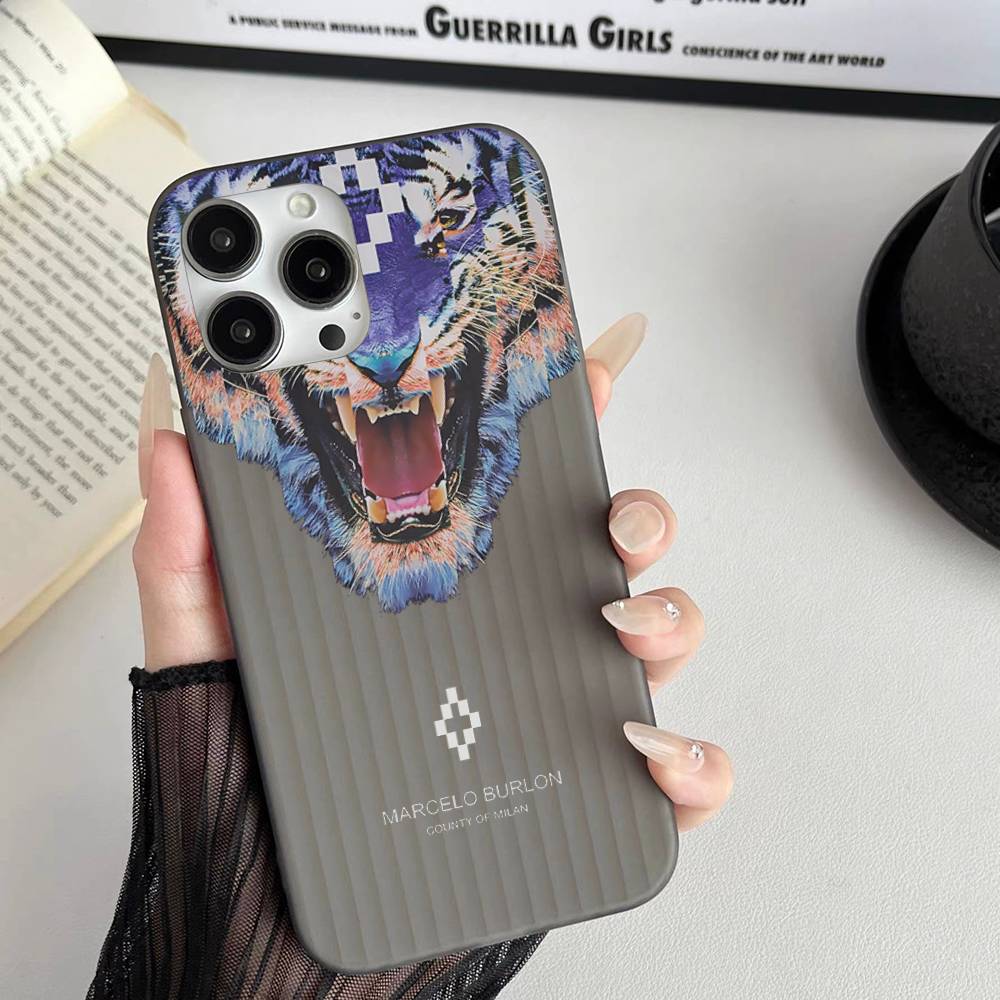 Fashion Burlons Design-Marceloes Soft Corrugated Phone Case For IPhone 11 12 13 14 15 16 17 Pro Max Plus Pro Shockproof Cover