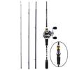 Кастинговые рыболовные комплекты 24 тонны из углеродного волокна, 4 удочки и катушка 11+1BB 7,0:1