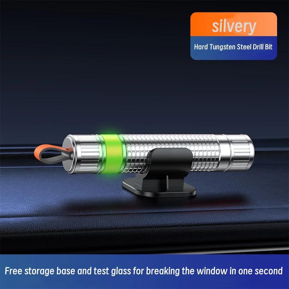 Stylish Car Safety Hammer, Window Breaking Tool, Emergency Aluminum Alloy Escape Hammer In Car, Available In Four Colors