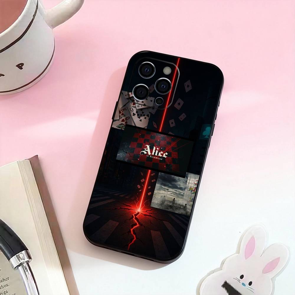 Горячий ТВ-сериал «Алиса в Пограничье» Чехол для телефона для iPhone 17,16,15,14,13,12,11 Plus,Pro,Max,XS Силиконовый Мягкий Чехол
