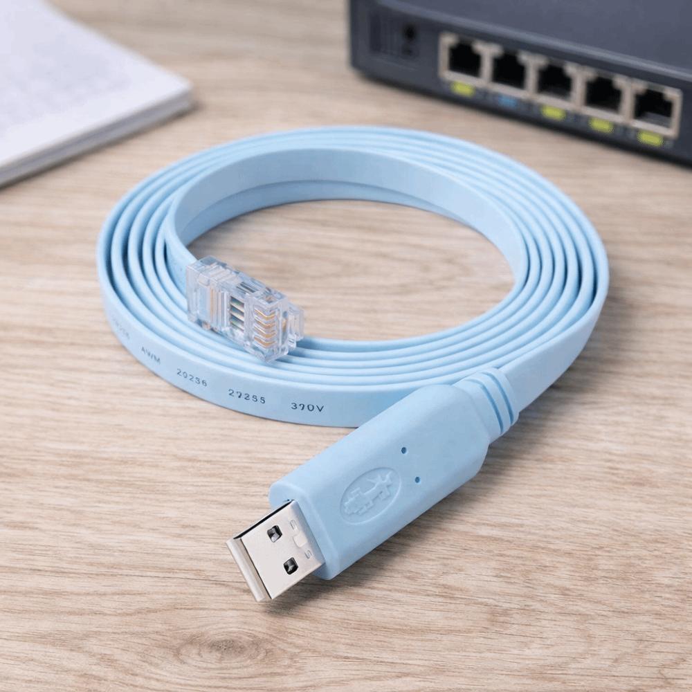 Stable Connections RS232 Console Cable Extension Line Serial Adapter Laptop Computer
