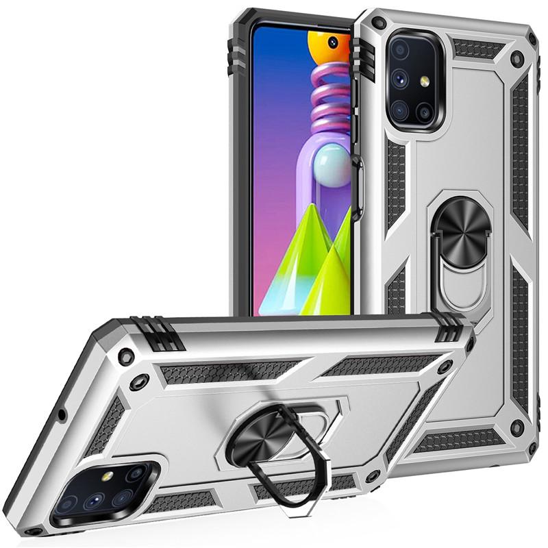 Для Samsung Galaxy M51 M32 M02 M21 2021 автомобильный магнитный держатель для защитного кольца подставка чехол для телефона для M31 M21 M01 M12 задняя крышка