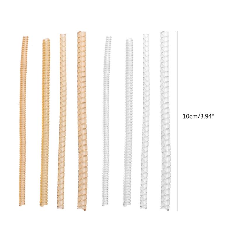 8PCS Ring Size Adjuster for Loose Rings Jewelry Sizer Making Jewelry Guard Spirals Plastic Tightener for Women Men Ring