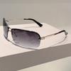 Солнцезащитные очки Y2k без оправы Мужские Модные Градиентные Повседневные Очки Женские Трендовые Двойной Мост Дизайн Бренда Декоративные Солнцезащитные Очки
