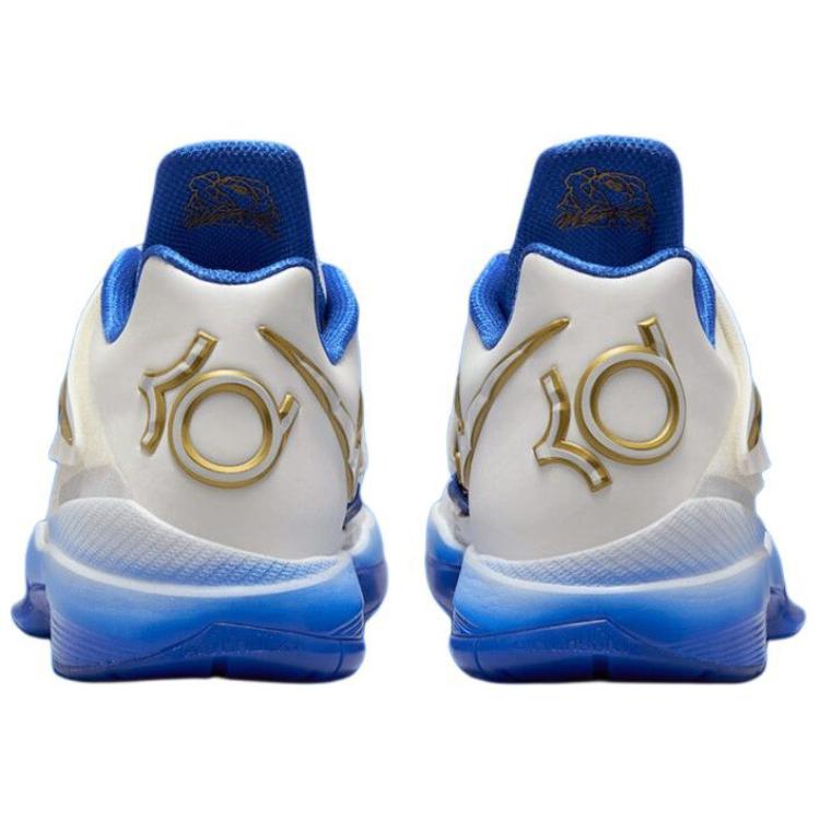 Nike Zoom KD 4 Настоящий MVP - кроссовки унисекс Summit White Hyper-Royal Metallic-Gold IB3546-100