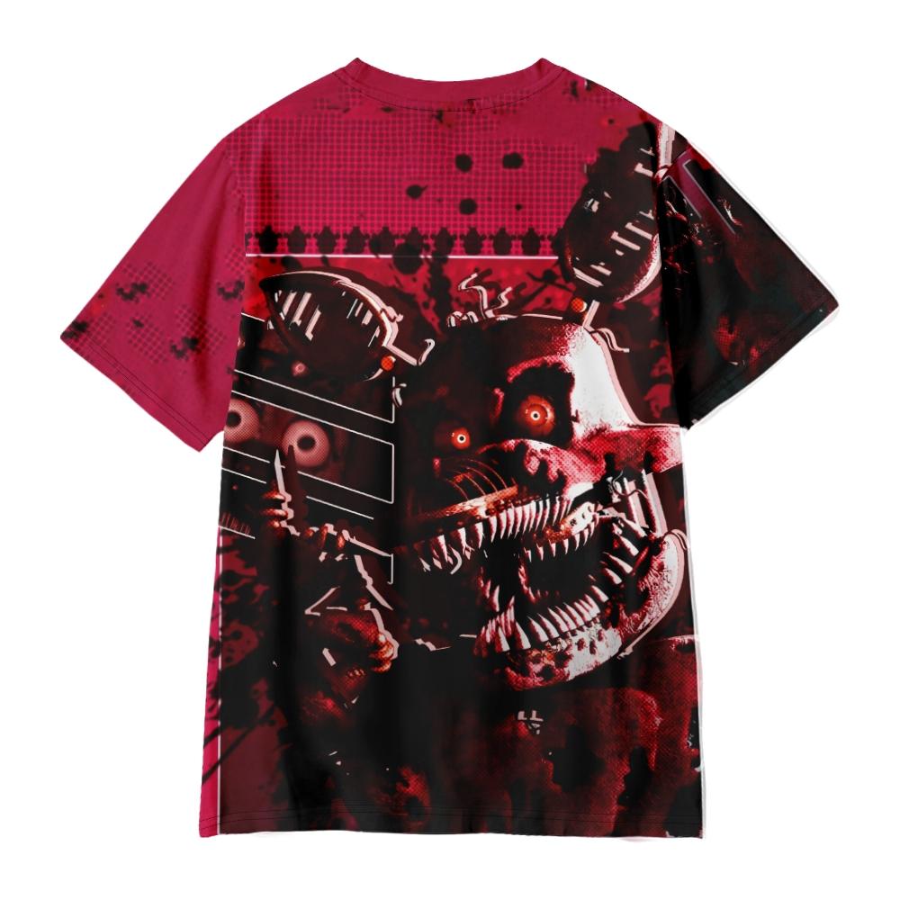 Fashion Five Nights At Freddy's Cartoon T Shirts for Women Men Summer Clothing Fitness O Neck Man T-shirt Oversized Men T-shirts Tops