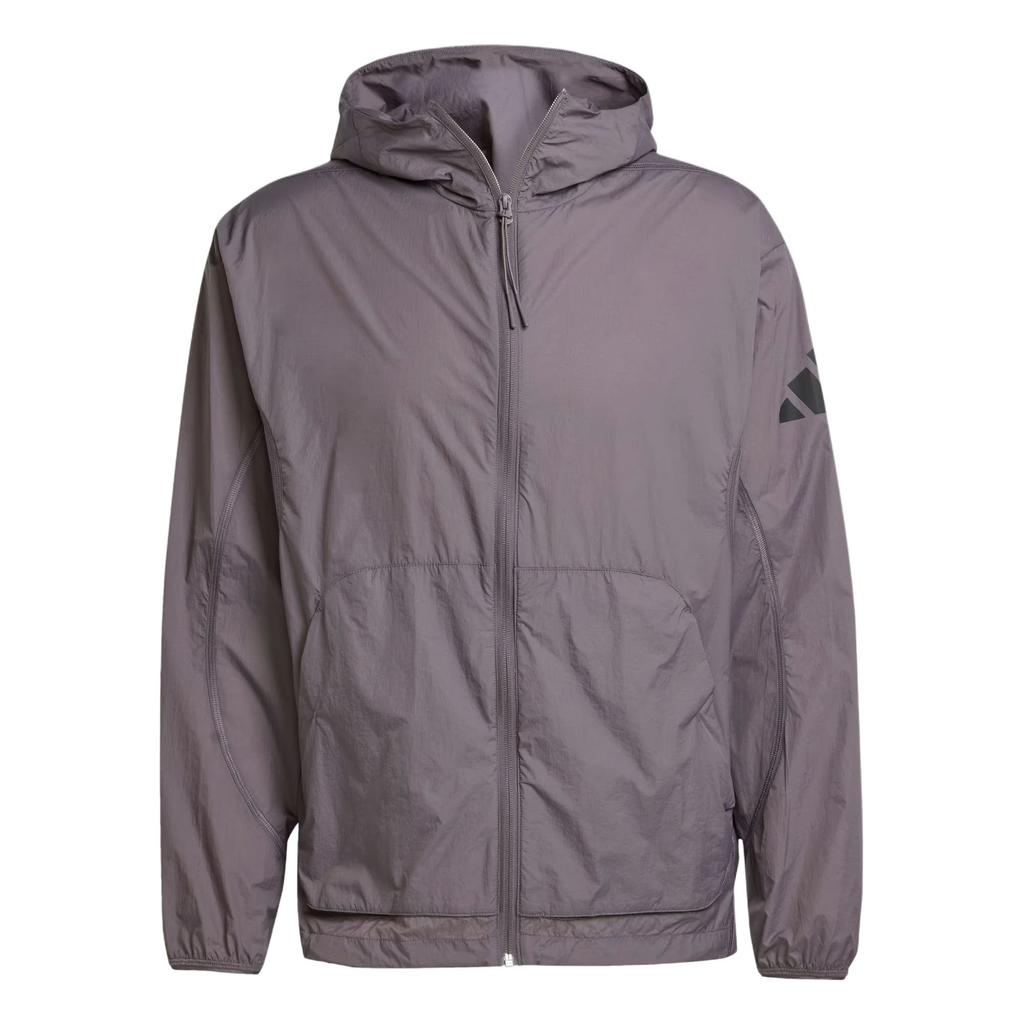 Adidas City Escape Windbreaker Loose Fit Hooded Long Sleeve Jacket Men Jacket Rock-Grey JF3292