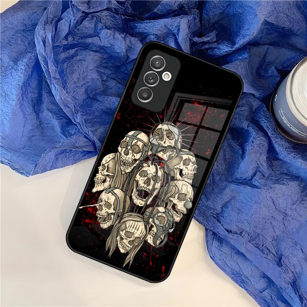 Чехол для телефона S-Slipknot Популярная группа для Samsung S25 S24 S30 S21 S23 S20 S22 Fe S10 E S9 Note 20 Pro Ultra Plus стеклянная крышка