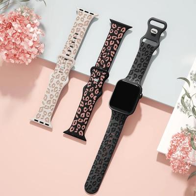 Для ремешков Apple Watch 40 мм 44 мм 42 мм 45 мм 41 мм 49 мм 46 мм Гравированные силиконовые браслеты Correa Серия 8 9 SE ultra 2 3 10 11 Ремешок