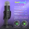 ZealSound Беспроводной USB-микрофон для Android, Беспроводной конденсаторный настольный микрофон с регулировкой громкости, Bluetooth для и Видео на YouTube, Микрофон, Телефон,