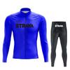 Men Women Cycling Jersey Set Long Sleeve Quick Dry Bike Outfit Road Mountain Biking