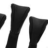 3Pcs Golf Club Head Covers Wood Headcovers with Interchangeable Tag Wear Resistant