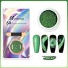 5D Magic Mirror Effect Cat Eye Powder Magnetic Nail Glitter Pigment Manicure Holographic Chrome Dust Can Use With Polish Gel