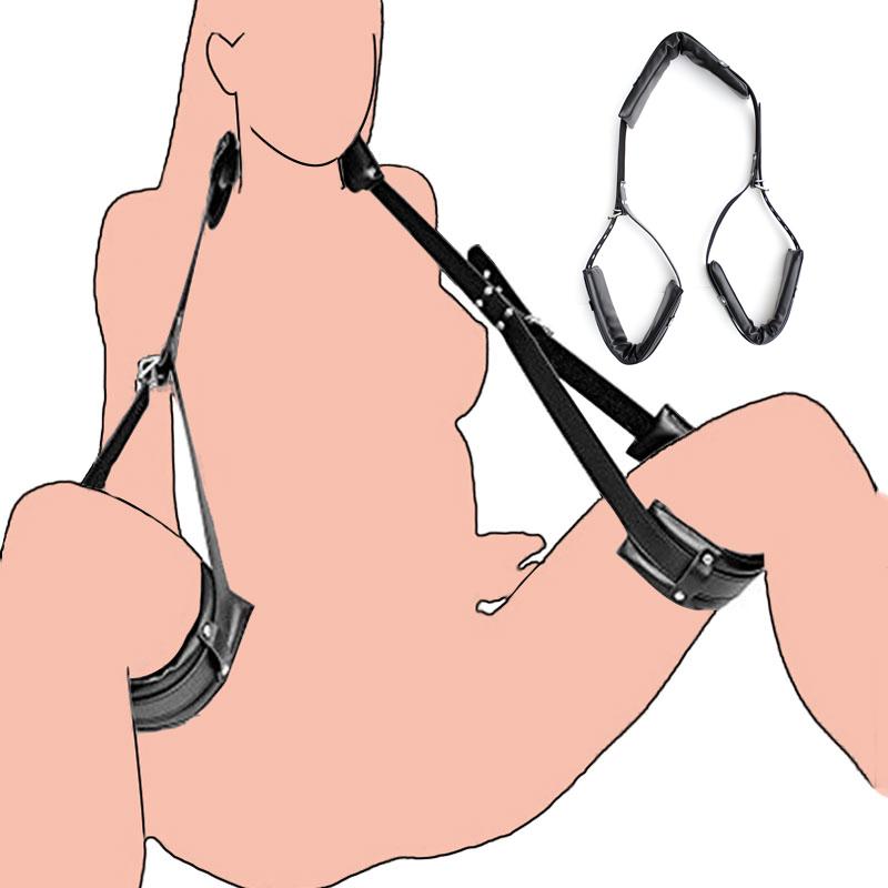Нет Вибратора Пары Бондаж Набор Ограничение Взрослая Игра Наручники Ошейник для Шеи Запястья Рот Кляп Ремешок Фетиш СМ Секс-Игрушка Для Женщины