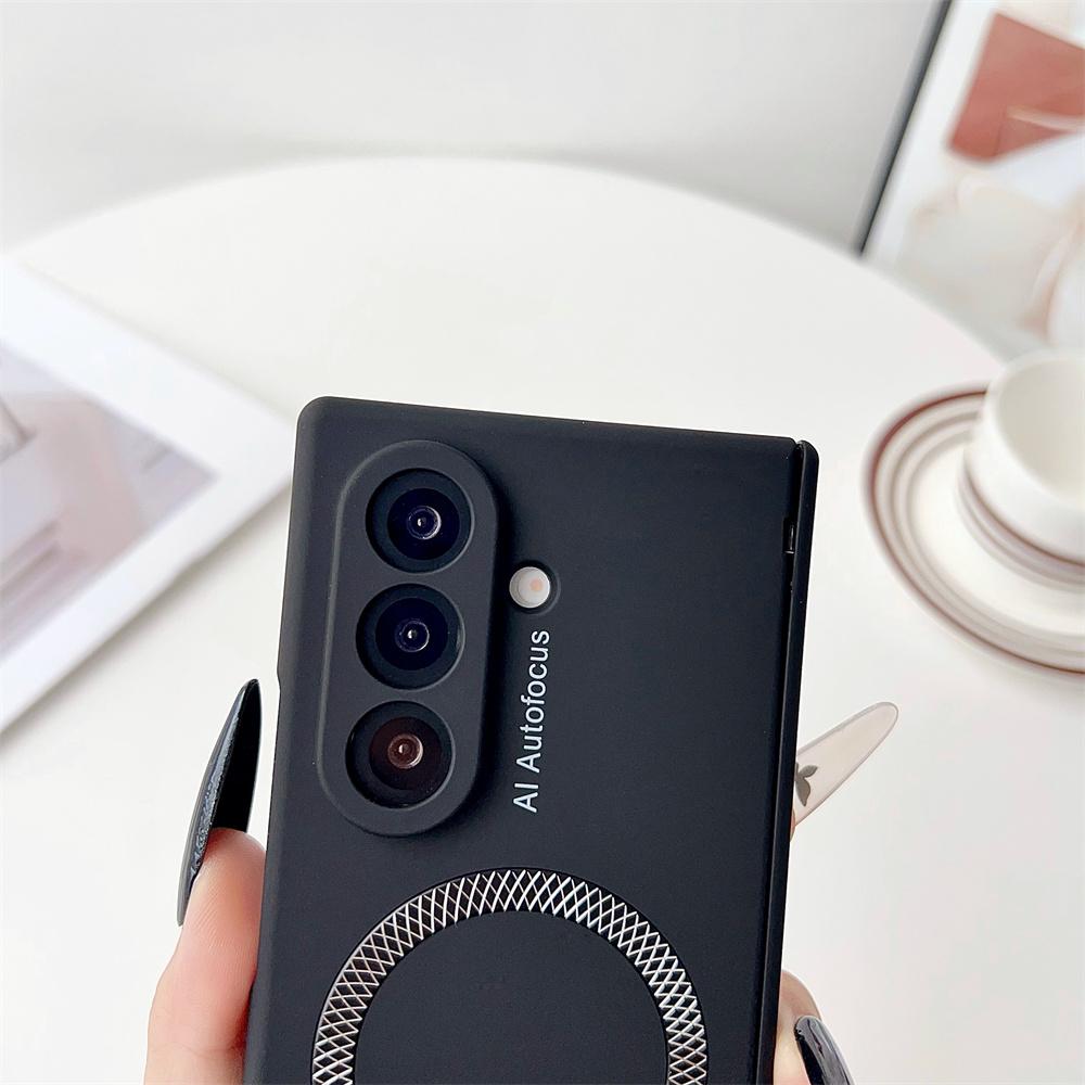 For Samsung Galaxy Z Fold7 5G Case Compatible with MagSafe Hinge Protection Hard PC Phone Cover