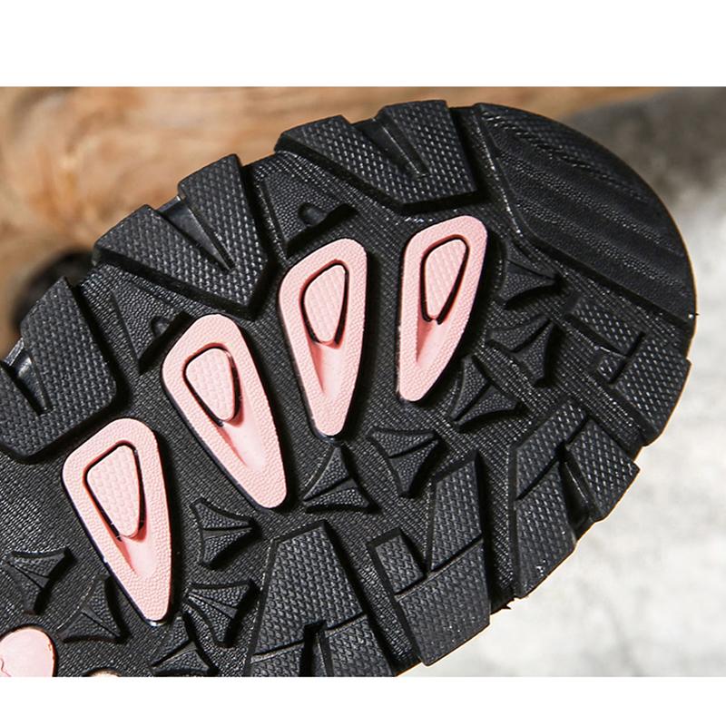 Winter Snow Boots Women Plush Warm Fashion Comfortable Mid Boots Ladies Outdoor Hiking Shoes Short Boots Platform Boots