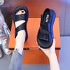 Velcro Sandals Women's Summer Wear with Skirt Bag and Platform Muffin Casual Beach Shoes Tide
