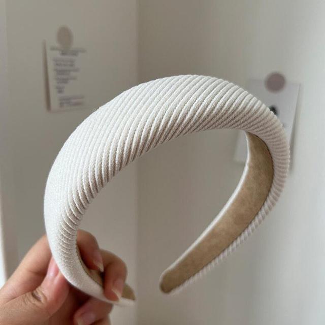 Новая Мода Обруч для Волос Резинки для Волос для Женщин Девушек Однотонные Твиловые Повязки на Голову Дизайнерская Широкая Повязка на Голову Аксессуары для Волос Головной Убор