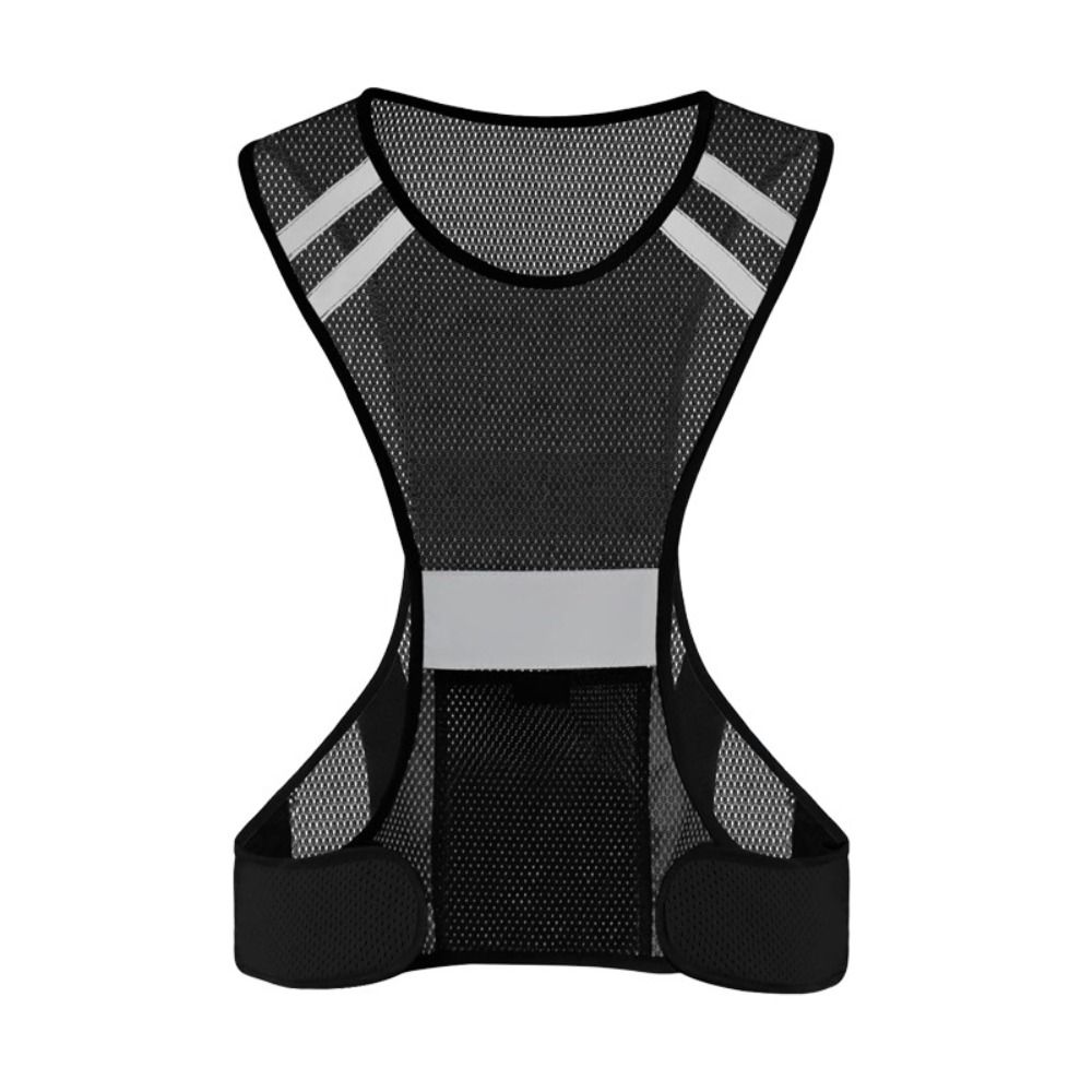 Elastic Webbing Night Riding Vests Polyester Reflective Safety Vest Lightweight Biking