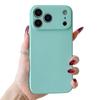 Ультратонкий Нескользящий Чехол Зеленый чехол Для iPhone 17 16 15 14 13 11 12 Pro Max Mini Air Защита Камеры Линза Простой Чехол для Телефона