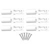 6Pieces Pleated Blind Base Clamping Brackets Tension Shoes with Screws Set for Secure Window Shade Easy Installation