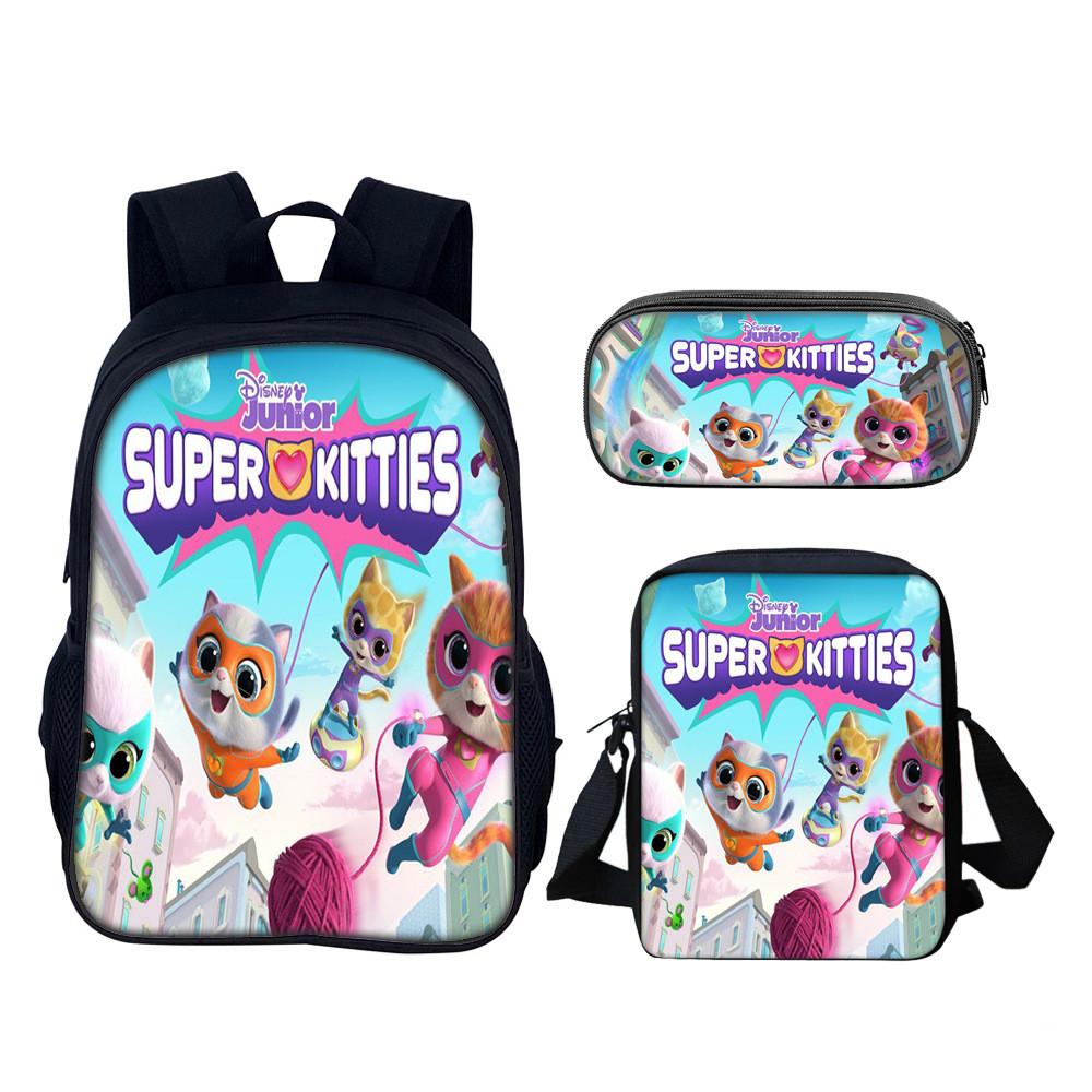 Школьный рюкзак Superkitties с набором, из нейлонового материала, для учеников начальной школы