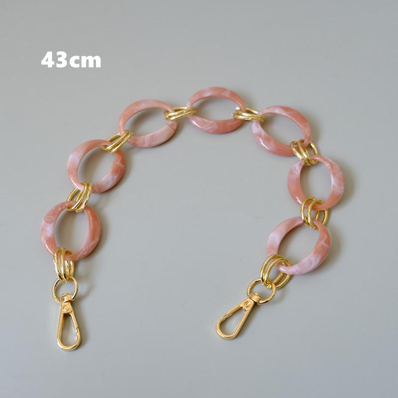 Новая модная женская сумка, аксессуары, цепочки, съемная замена, белый, красный ремешок для сумки, женский золотой чехол на плечо из смолы, цепочка для телефона