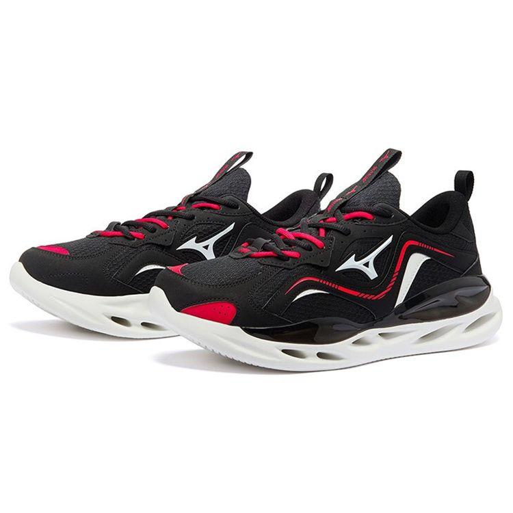 Mizuno KOI 1.5 Унисекс Низкие Беговые Кроссовки Черно-Красные Ткань Синтетическая Кожа D1GH220402
