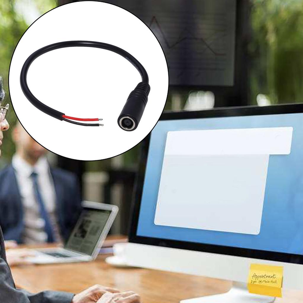 Высококачественный кабель питания DC7,4x5,0 мм с гнездом на 2 контакта, 18AWG, 2x0,75 мм2, провода питания для зарядного устройства для ноутбука, поддерживает мощность до 120 Вт