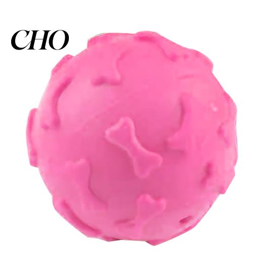 Squeaky Dog Ball Raised Texture Chew Toy Dogs Teeth Cleaning Bite-resistant Relieves Boredom And Anxiety for Puppy Teething Fetch Game Wear-resistant