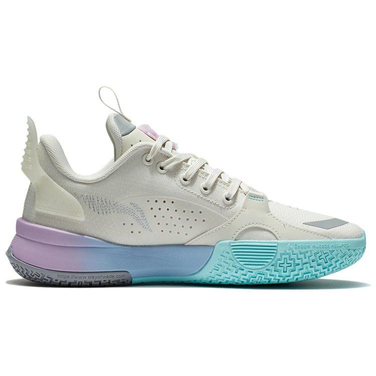 Li Ning All City 10 Детская версия Низкие Детские Баскетбольные Кроссовки Белый Синий Фиолетовый Youth Edition Унисекс ABPS009-1