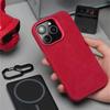 Luxury Fiber Leather Shockproof Case For iPhone 17 Air Pro Max 16 15 14 Plus 13 12 16E For MagSafe Magnetic Wireless Charging Back Cover