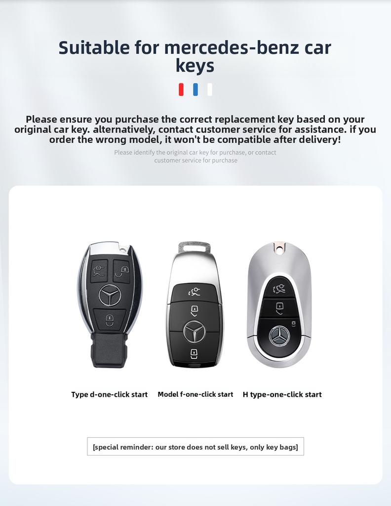 Retro Key Bag Suitable for Mercedes Benz Keycase E300lC Grade A Grade S Grade GLC GLE/GLA/GLS/CLS ZK9
