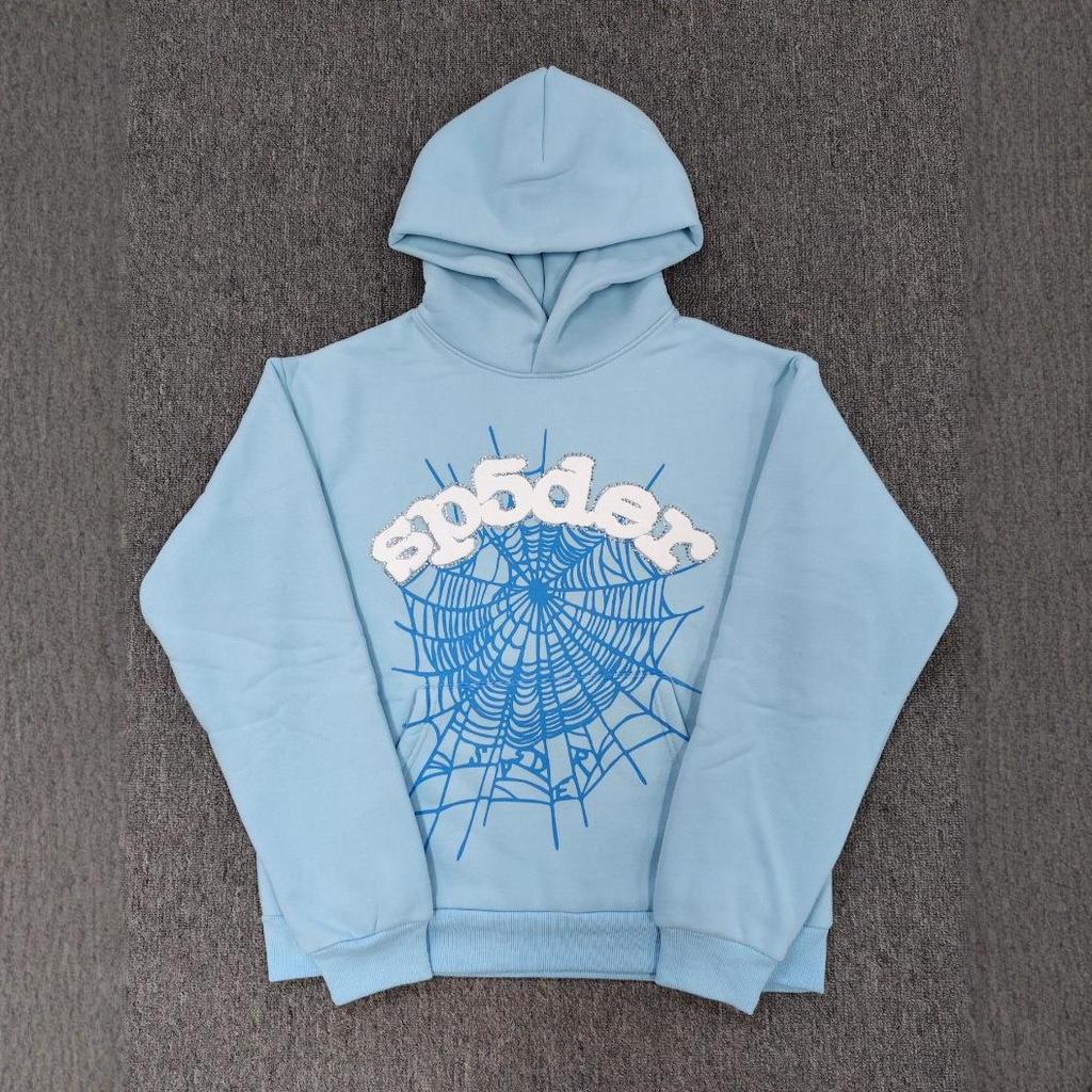 Оригинальная толстовка Sp5der для пары с принтом паука - Модный европейский и американский бестселлер