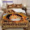 One Piece Luffy Bounty Set Bedding 1 Duvet Cover 2 Pillowcase Without Core Soft And Comfortable Duvet Cover And Pillowcase