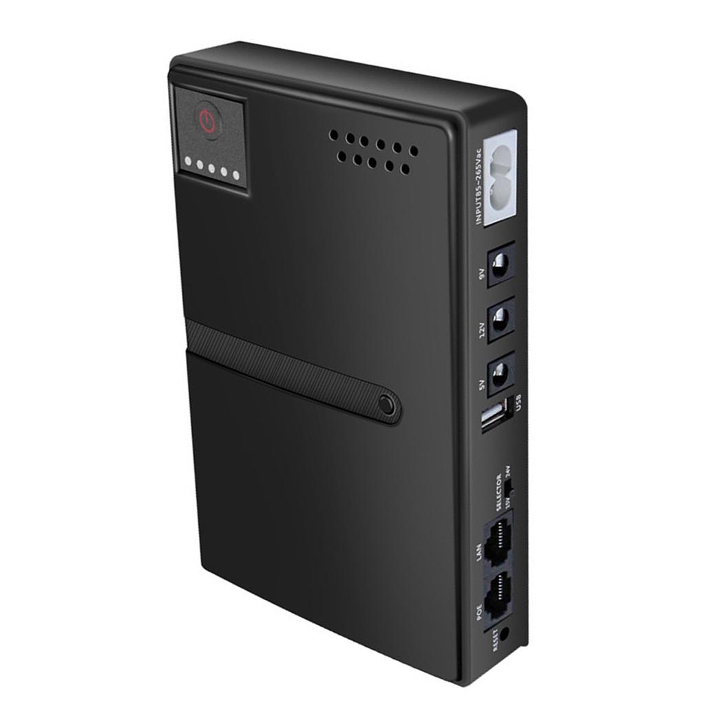 Источник бесперебойного питания 10400 мАч 36 Вт USB 5 В постоянного тока 5 В 9 В 12 В POE 15 В 24 В 6 розеток Резервный источник питания для