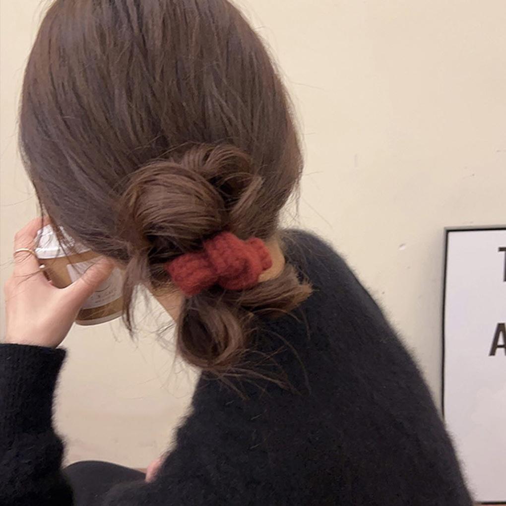 Вязаная лента для волос «Конфета» 4 шт.