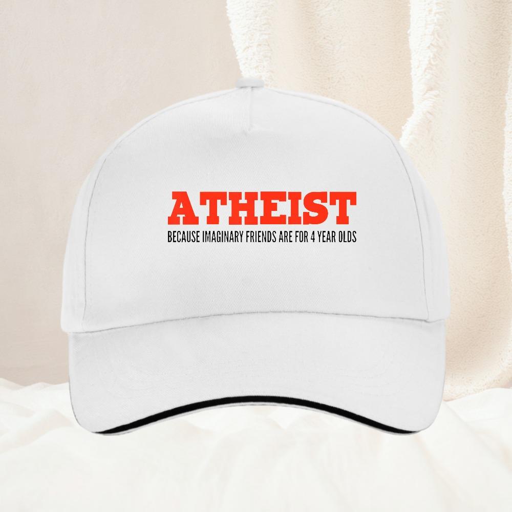 Unisexs Fun Atheist hat Bold Atheist Because Fantasy Friends Are Just Toys for YearOlds Slogan Baseball Cap New Summer