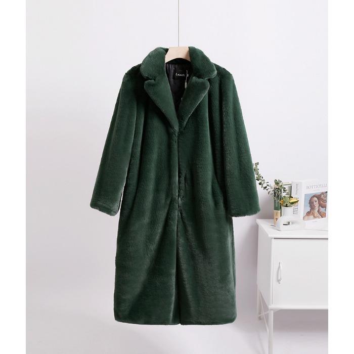 Зимнее женское пальто, свободное пальто средней длины, женское пальто с воротником для волос