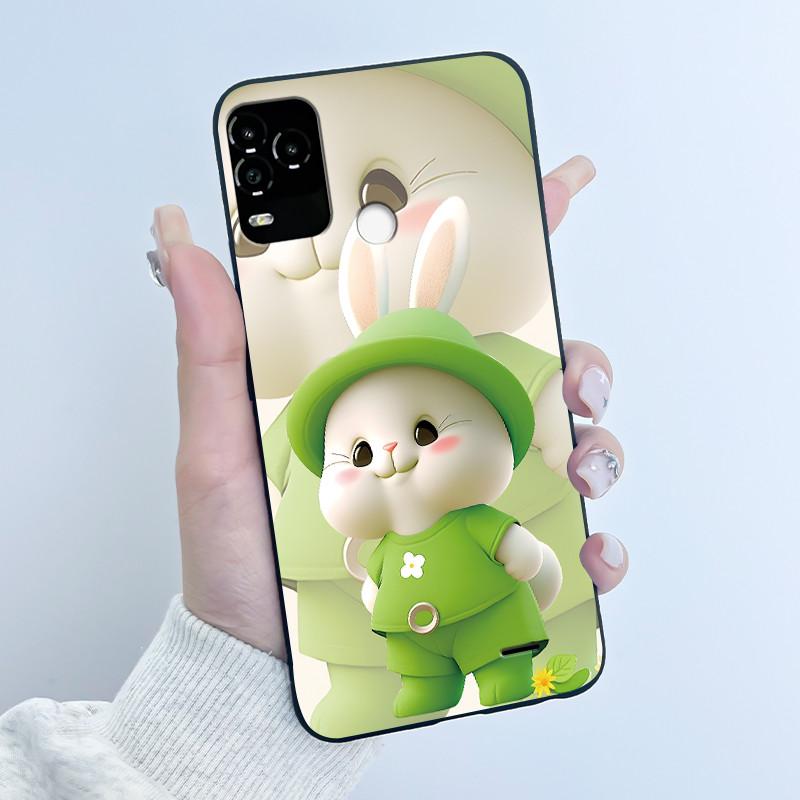 Чехол для телефона BLU G71 Plus G71+ Чехол Роскошный Милый Кролик с Сердечком Мультяшный Забавный Чехол-Оболочка Черный Мягкий Силиконовый Защитный Чехол