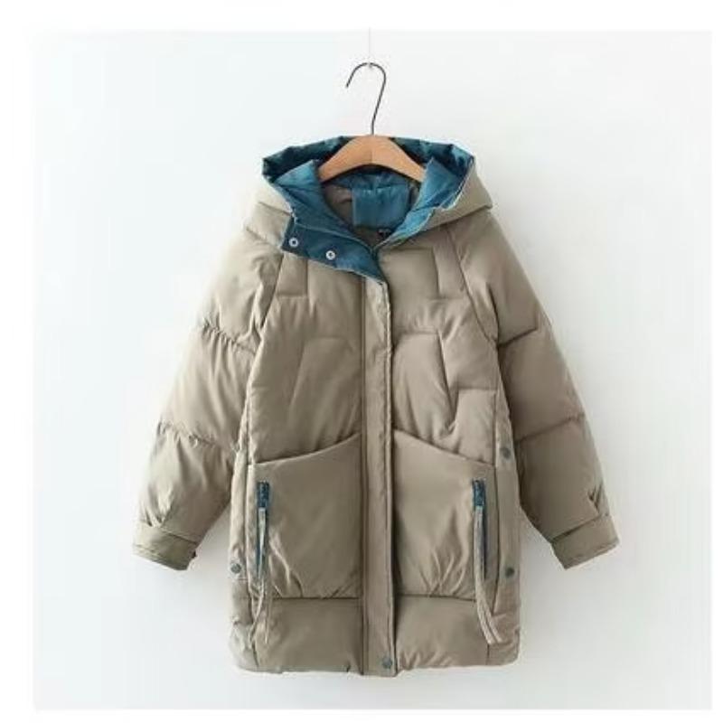 Women Winter Warm Thick Hooded Cotton Down Jacket Newest Long Padded Parka for Women Winter Loose Cotton Coat