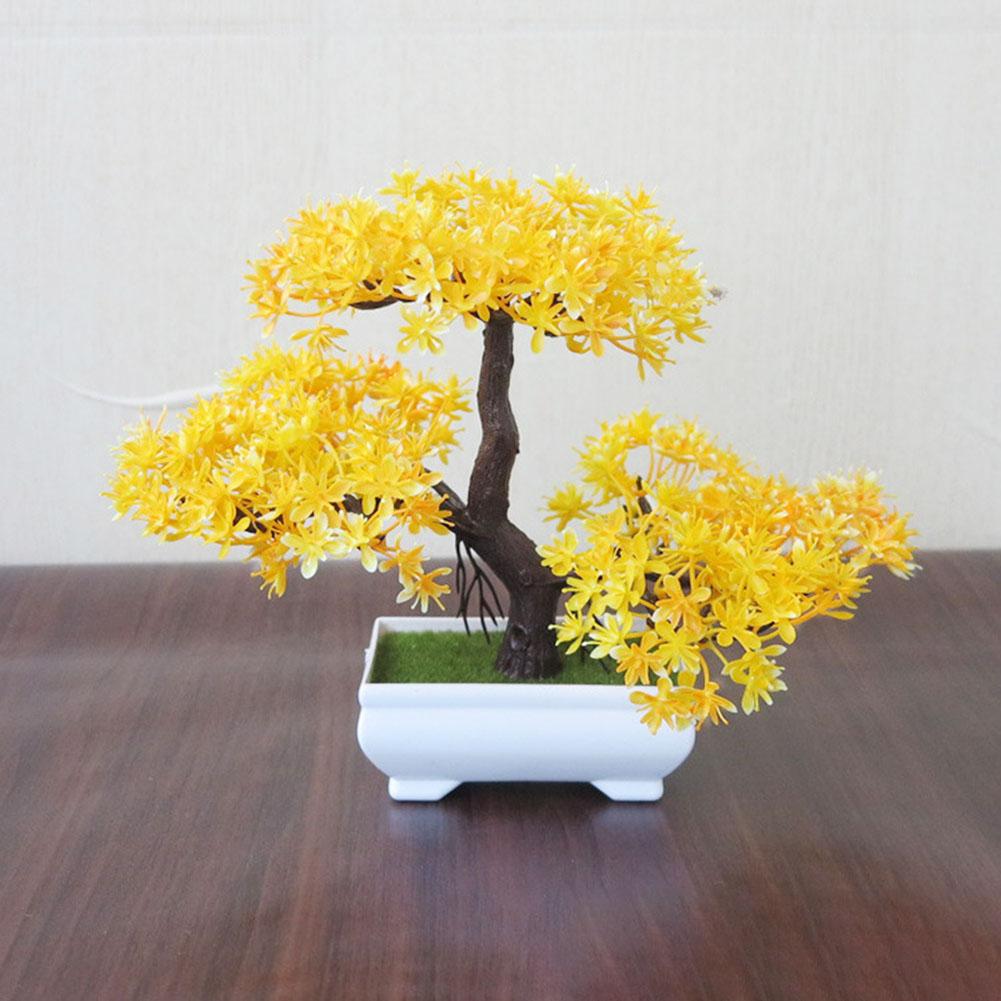 Легкий в обслуживании искусственный цветок, мини-бонсай, пластиковый завод
